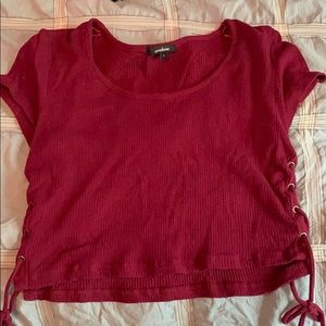 Red Charlotte Russe crop top